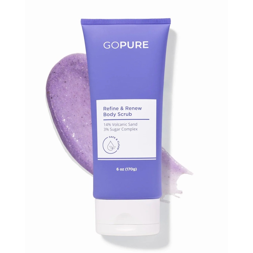 GoPure Refine & Renew Body Scrub‎ 6 oz Exfoliating Body Polish New Sealed